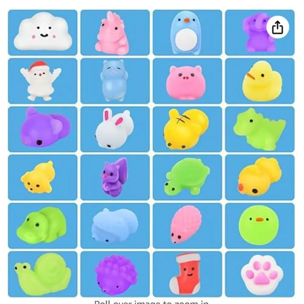 Advent Calendar, 24 Days of Mochi Animals Squishy Toys
